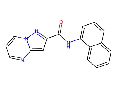 N-(naphthalen-1-yl)pyrazolo[1,5-a]pyrimidine-2-carboxamide structure