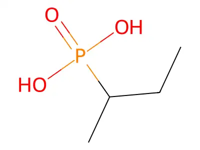 Phosphonic acid, (1-methylpropyl)- structure