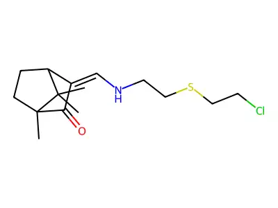 (2Z)-2-[[2-(2-chloroethylsulfanyl)ethylamino]methylidene]-4, structure