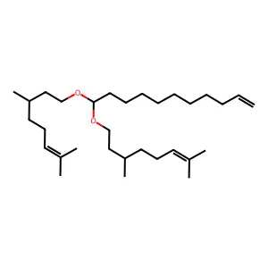 1-Undecene, 11,11-bis((3,7-dimethyl-6-octenyl)oxy)- structure