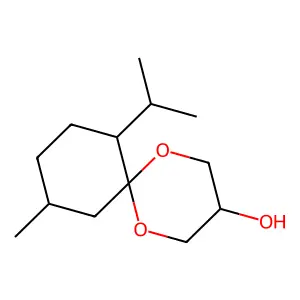 1,5-Dioxaspiro[5.5]undecan-3-ol, 10-methyl-7-(1-methylethyl)- structure