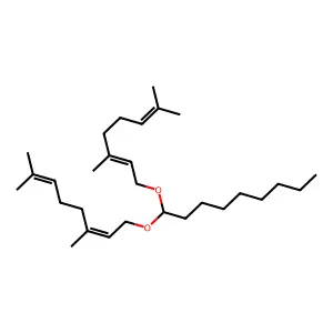 1,1-Bis[(3,7-dimethyl-2,6-octadien-1-yl)oxy]nonane structure