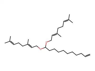 1-Undecene, 11,11-bis(3,7-dimethyl-2,6-octadienyl)oxy- structure