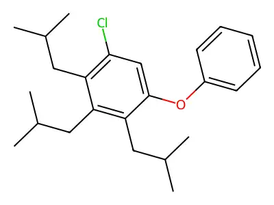 Benzene, 1,1'-oxybis-, monochloro tris(2-methylpropyl) deriv. structure