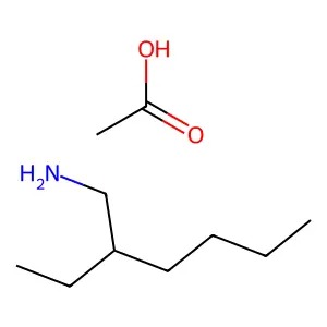 2-乙基-1-己胺醋酸盐(1:1) structure