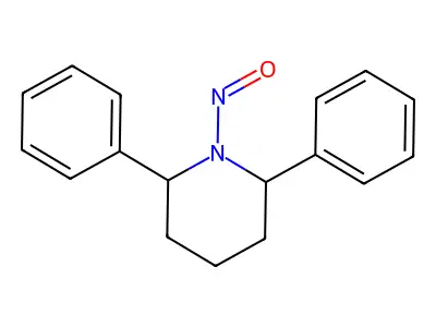 1-Nitroso-2,6-diphenylpiperidine structure