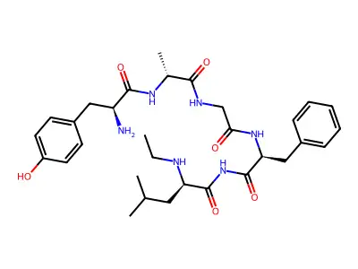 2-Ala-5-N-Et-Leu-enkephalinamide structure