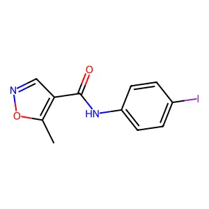 4-Isoxazolecarboxamide, N-(4-iodophenyl)-5-methyl- structure