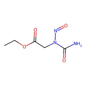 Glycine, N-carbamoyl-N-nitroso-, ethyl ester structure
