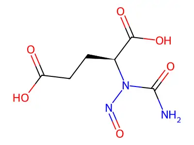 Glutamic acid, N-carbamoyl-N-nitroso- structure