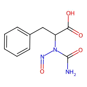 Alanine, N-carbamoyl-N-nitroso-3-phenyl- structure