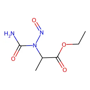 Alanine, N-carbamoyl-N-nitroso-, ethyl ester structure