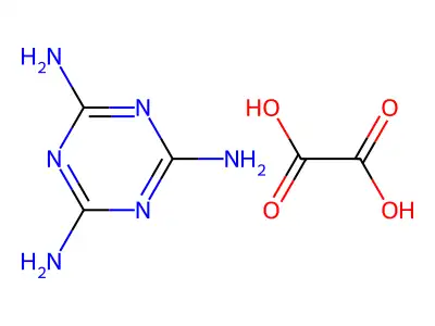 1,3,5-三嗪-2,4,6-三胺单草酸盐 structure