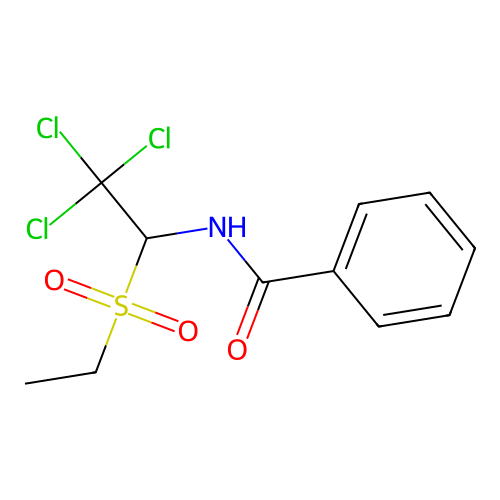 N-(2,2,2-Trichloro-1-ethanesulfonyl-ethyl)-benzamide structure