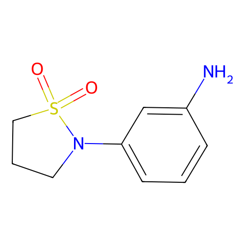 2-(3-Aminophenyl)-1,2-thiazolidine-1,1-dione structure