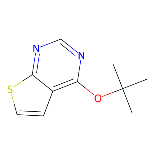 4-[(2-Methylpropan-2-yl)oxy]thieno[2,3-d]pyrimidine structure