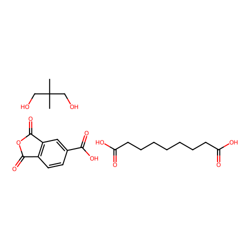 (C9-H16-O4.C9-H4-O5.C5-H12-O2)x- structure