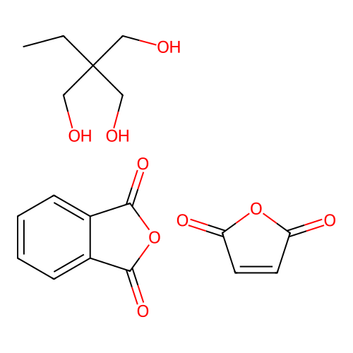 2-Benzofuran-1,3-dione;2-ethyl-2-(hydroxymethyl)propane-1,3-diol;furan-2,5-dione structure
