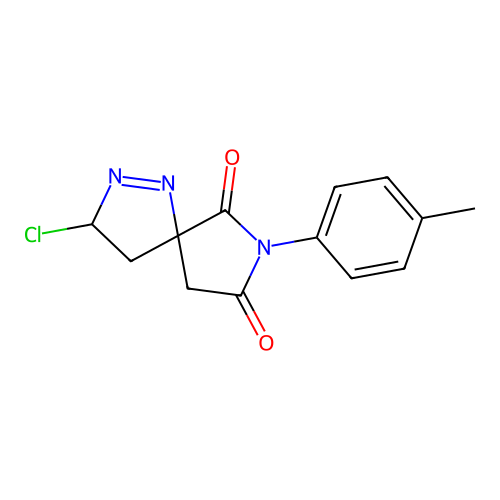 3-Chloro-7-(4-methylphenyl)-1,2,7-triazaspiro[4.4]non-1-ene-6,8-dione structure
