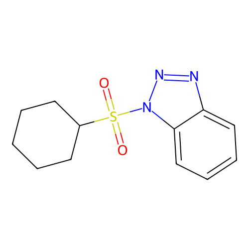 1-Cyclohexylsulfonylbenzotriazole structure
