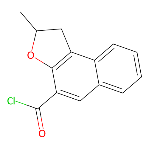 Naphtho[2,1-b]furan-4-carbonyl chloride, 1,2-dihydro-2-methyl- structure
