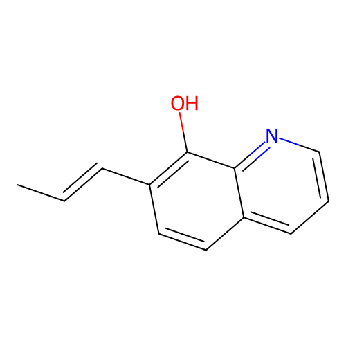 7-(Prop-1-EN-1-YL)quinolin-8-OL structure