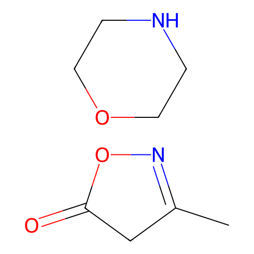 3-Methylisoxazol-5(4H)-one morpholine salt structure