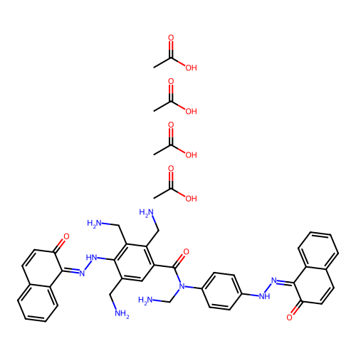 C37H35N9O3.4C2H4O2 structure
