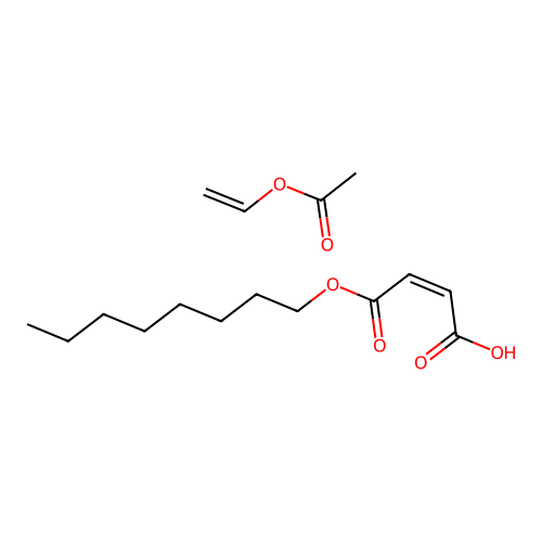 ethenyl acetate;(Z)-4-octoxy-4-oxobut-2-enoic acid structure