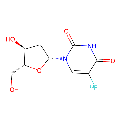 2'-Deoxy-5-(~18~F)fluorouridine structure