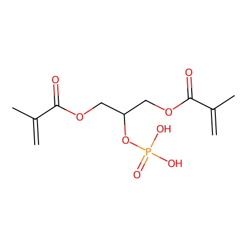 2-(Phosphonooxy)propane-1,3-diyl bismethacrylate structure