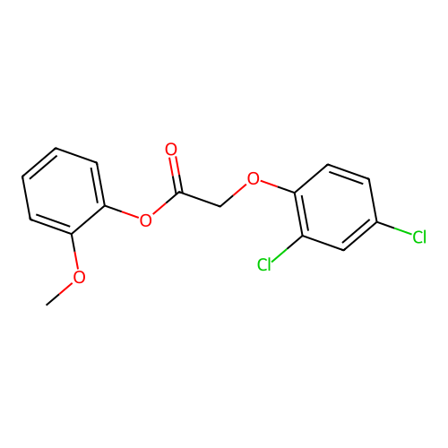 2-Methoxyphenyl (2,4-dichlorophenoxy)acetate structure