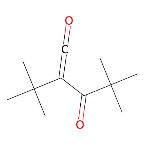 InChI=1/C11H18O2/c1-10(2,3)8(7-12)9(13)11(4,5)6/h1-6H structure