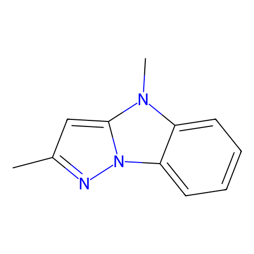 2,4-Dimethylpyrazolo[1,5-a]benzimidazole structure