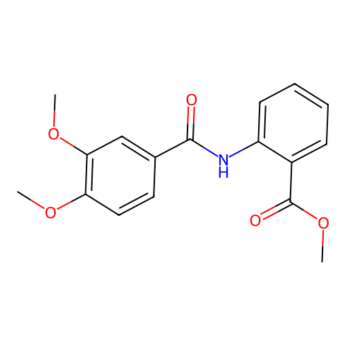 Methyl 2-[(3,4-dimethoxybenzoyl)amino]benzoate structure
