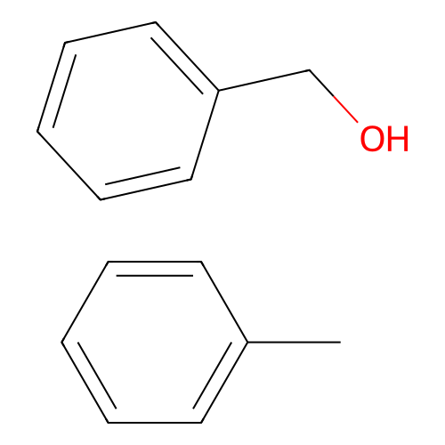 Phenylmethanol--toluene (1/1) structure