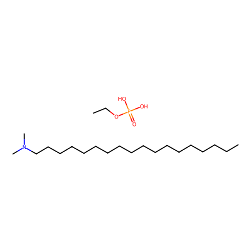 Phosphoric acid, monoethyl ester, compd. with N,N-dimethyl-1-octadecanamine (1:1) structure