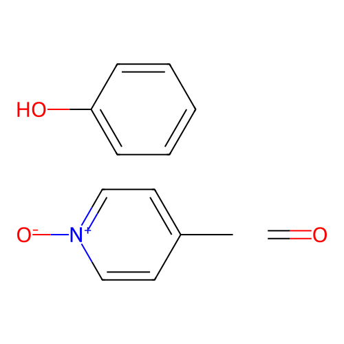 Formaldehyde;4-methyl-1-oxidopyridin-1-ium;phenol structure