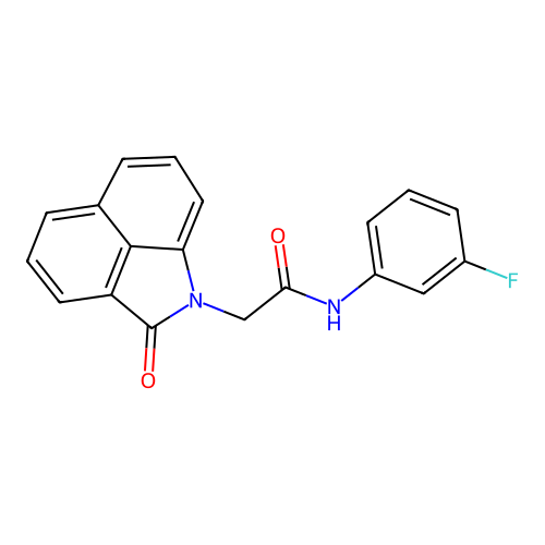 N-(3-fluorophenyl)-2-(2-oxobenzo[cd]indol-1(2H)-yl)acetamide structure