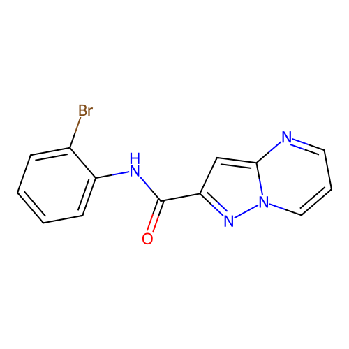 N-(2-bromophenyl)pyrazolo[1,5-a]pyrimidine-2-carboxamide structure
