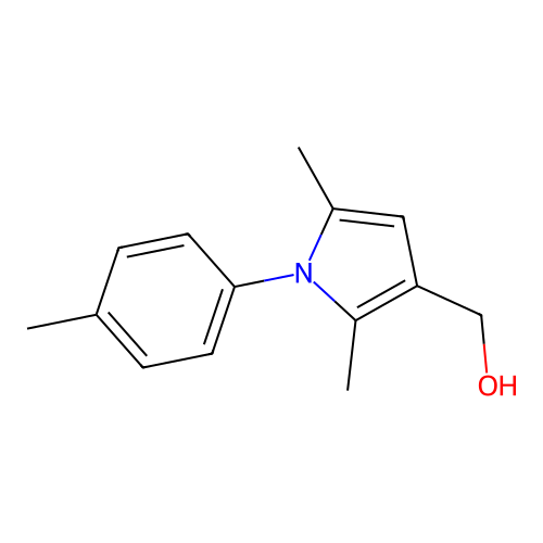 [2,5-Dimethyl-1-(4-methylphenyl)pyrrol-3-yl]methan-1-ol structure