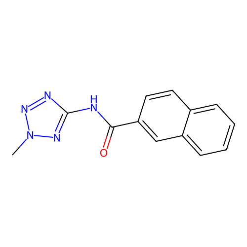 N-(2-甲基-5-四唑基)-2-萘甲酰胺 structure