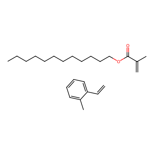 Dodecyl 2-methylprop-2-enoate--1-ethenyl-2-methylbenzene (1/1) structure