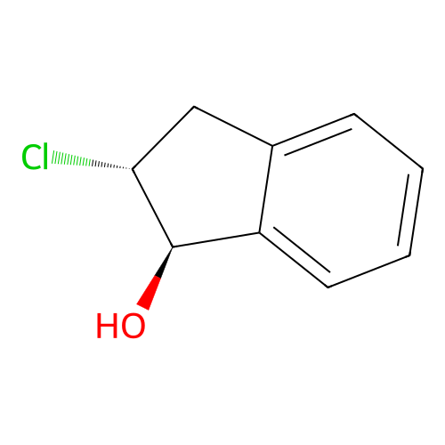 trans-2-Chloroindan-1-ol structure