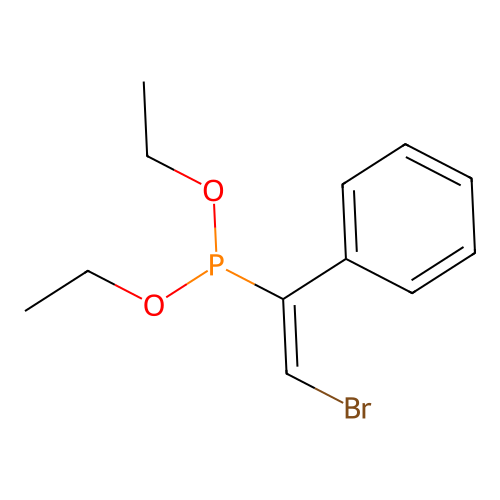 ((1E)-2-bromo-1-phenylvinyl)diethoxyphosphine structure