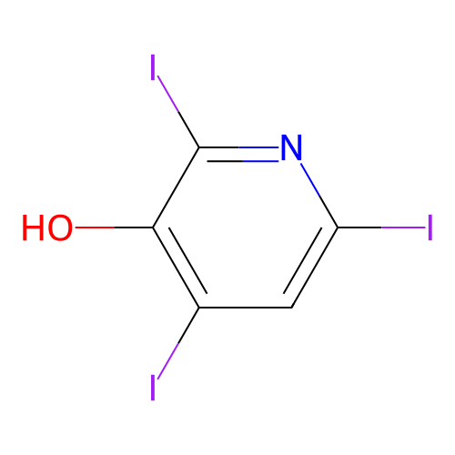 2,4,6-Triiodo-3-hydroxypyridine structure