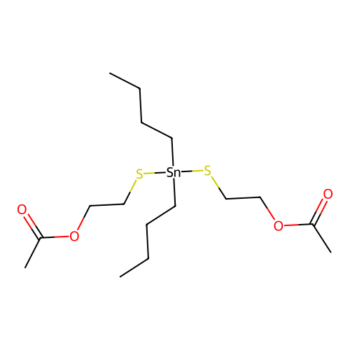 8-Oxa-3,5-dithia-4-stannadecan-1-ol, 4,4-dibutyl-9-oxo-, 1-acetate structure