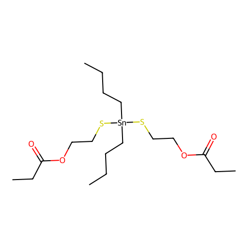 8-Oxa-3,5-dithia-4-stannaundecan-1-ol, 4,4-dibutyl-9-oxo-, 1-propanoate structure