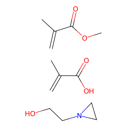 2-(Aziridin-1-yl)ethanol;methyl 2-methylprop-2-enoate;2-methylprop-2-enoic acid structure