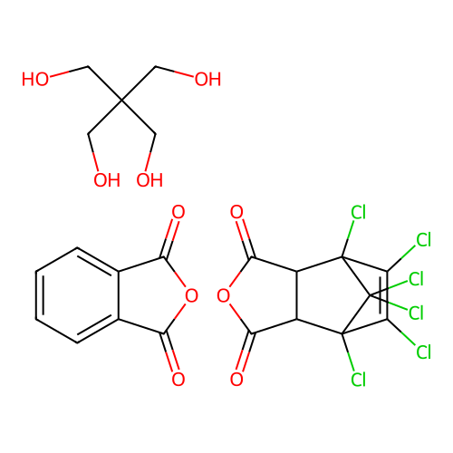 (C9-H2-Cl6-O3.C8-H4-O3.C5-H12-O4)x- structure